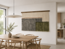 Dyed Yarn Wall Hanging - ZORKE VII | Tapestry in Wall Hangings by Olivia Fiber Art. Item composed of wood and wool in minimalism or contemporary style