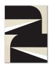 Abstract Black and White Graphic No. 1 Triptych | Oil And Acrylic Painting in Paintings by Nicolette Atelier. Item composed of canvas and synthetic