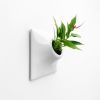 Node M Wall Planter, 9" Mid Century Modern Planter, White | Plant Hanger in Plants & Landscape by Pandemic Design Studio. Item composed of stoneware in minimalism or mid century modern style