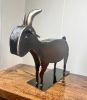 The Greatest Goat Tabletop Sculpture | Sculptures by Gatski Metal. Item composed of steel in country & farmhouse or eclectic & maximalism style