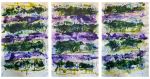 Surge #7 - Triptych | Mixed Media by Joanie Gagnon San Chirico Studio. Item composed of canvas