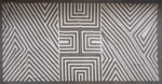 Iskonawa Mural: 2.83m Hand-Painted Ancestral Museum Art | Tapestry in Wall Hangings by Sacred Andes Atelier. Item made of cotton & fiber compatible with minimalism and rustic style