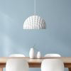 Arc Pendant White | Pendants by LAWA DESIGN. Item made of synthetic works with minimalism & contemporary style