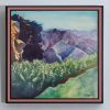 Valley Of The Dancing Palms | Mixed Media in Paintings by Catherine Twomey. Item composed of birch wood in mid century modern or contemporary style