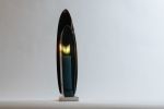 Onnda Flame  Filiform- Deep Sea | Candle Holder in Decorative Objects by Catrinel Săbăciag. Item composed of brass in boho or contemporary style