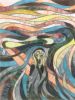 THE SCREAM - HAND MADE GLASS MOSAIC ARTWORK | Art & Wall Decor by artisticmosaicdesigns. Item made of glass compatible with art deco style