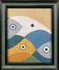 Gulf Stream Geometry | Oil And Acrylic Painting in Paintings by Rich Godfrey. Item composed of canvas compatible with minimalism and mid century modern style