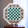 White marble chess table, Handmade chess table, chess table | Side Table in Tables by Innovative Home Decors. Item made of marble