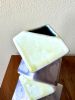 Cubic Vase - Yellow and Mauve | Vases & Vessels by Pierre Bounaud Ceramics. Item composed of ceramic in modern style