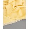 Dandelion Yellow Merino Throw | Linens & Bedding by Studio Variously. Item made of fabric works with modern style