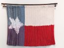 Handwoven Texas Flag | Tapestry in Wall Hangings by Doerte Weber. Item made of cotton