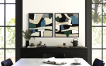 Abstract Expressionism Giclee Painting | Oil And Acrylic Painting in Paintings by Stef Shock. Item composed of canvas in boho or mid century modern style