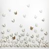 Extra Large Artwork 3D painting 120 Porcelain Butterflies | Wall Sculpture in Wall Hangings by Elizabeth Prince Ceramics. Item made of stoneware works with minimalism & contemporary style