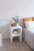 Plaster Cave Side Nightstand | Bedside Table in Tables by Mahina Studio Arts. Item composed of wood compatible with minimalism and coastal style