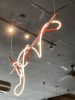 Stitch Linear Pendnats | Chandeliers by CP Lighting | Töska Restaurant & Brewery in Philadelphia. Item compatible with contemporary and eclectic & maximalism style