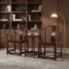 Legacy Imperial Dragon And Son Ming Horseshoe Armchair Trio | Chairs by Dynasty Artisan. Item composed of wood in contemporary or eclectic & maximalism style