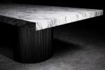 Arabescato Corchia Ad Meliora Italian Marble Dining Table | Tables by NO AGE FURNITURE STUDIO. Item composed of marble