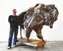 Bison | Public Sculptures by Donald Gialanella. Item composed of steel
