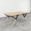 The Modern Diaz Dining Table | Tables by Lumber2Love. Item made of oak wood works with mid century modern & contemporary style