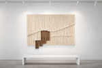 Hanko - Wall Hanging | Tapestry in Wall Hangings by Olivia Fiber Art. Item composed of wood and wool in minimalism or contemporary style