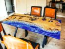 Epoxy dining Table, Epoxy Resin Table, Epoxy Table | Tables by Innovative Home Decors. Item composed of wood compatible with country & farmhouse and art deco style