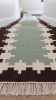 Handwoven Woolen Runner Rug | Rugs by Evergreen Carpets. Item made of wool works with boho & minimalism style