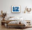 Sheltering Trees: 24x18" unframed hand-printed cyanotype | Photography by Christine So. Item composed of paper compatible with boho and coastal style