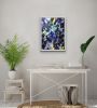 Black & Blue | Oil And Acrylic Painting in Paintings by Viktoria Ganhao. Item composed of canvas and synthetic