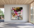 What can be seen beyond the lines | Oil And Acrylic Painting in Paintings by Viktoria Ganhao. Item made of linen works with contemporary & modern style