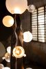 Steel & Blown Glass Floor Lamp — Molecule, Nitush Aroosh | Lamps by Nitush Aroosh. Item made of steel with glass works with contemporary & eclectic & maximalism style