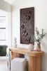 Constance - Ultra Sculpted Dimensional Artwork | Wall Sculpture in Wall Hangings by Blank Space Studios. Item composed of wood and stone in boho or eclectic & maximalism style