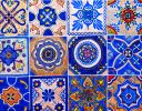 Mexican tiles 2 | Oil And Acrylic Painting in Paintings by Elena Parau. Item made of synthetic works with boho & contemporary style