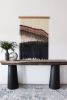 Tapestry Artwork | Macrame Wall Hanging in Wall Hangings by CER Dye Design. Item composed of wool in boho or mid century modern style