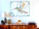 Brilliant Liaison- sold, inquire about a similar work of art | Oil And Acrylic Painting in Paintings by L Rowland Contemporary Art. Item made of wood & synthetic
