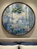 Random-Stitch Suzhou Embroidery Monet’s Water Lilies | Wall Hangings by Dynasty Artisan. Item made of wood with fabric works with contemporary & eclectic & maximalism style
