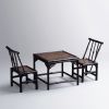Zen Minimalist Bamboo Song Chair & Tea/Coffee Table Set I | Accent Chair in Chairs by Dynasty Artisan. Item composed of bamboo compatible with minimalism and contemporary style