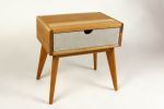 Abymini | Nightstand in Storage by Curly Woods. Item composed of oak wood and concrete in mid century modern style