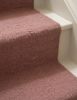 Handwoven Rose & Ivory Woolen Runner Rug | Rugs by Evergreen Carpets. Item composed of wool in boho or minimalism style