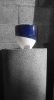 Geta pot - Porcelain biscuit and cobalt glaze | Planter in Vases & Vessels by Clémence Birot. Item composed of ceramic in minimalism or contemporary style