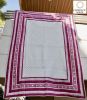 Maroon Statement Single Quilt | Linens & Bedding by Jaipur Bloc House. Item composed of cotton