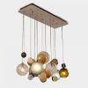 AM2221 SILVER LINEN | Chandeliers by alanmizrahilighting | New York in New York. Item composed of steel & glass