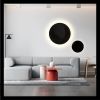 Mixed Media Artwork on Canvas "Moon D50" with LED light | Mixed Media by ArtForLoft. Item made of wood & canvas compatible with minimalism and mid century modern style