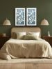 Silver Ivy Diptych: Two 35 x 18 " Gray Cyanotypes | Photography by Christine So. Item composed of paper in boho or contemporary style
