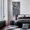 QR Code Weave - Custom Message Macrame | Macrame Wall Hanging in Wall Hangings by Zora Studio. Item composed of cotton in minimalism or contemporary style