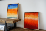 Felted Sunset | Art & Wall Decor by WOOL + ROPE. Item compatible with contemporary and eclectic & maximalism style