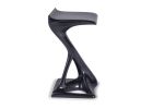 Amorph Attitude Bar Stool, Lacquered Metallic Dark Gray | Chairs by Amorph. Item made of metal