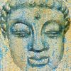 Buddha, Inner Peace 1 | Oil And Acrylic Painting in Paintings by Irena Orlov. Item composed of canvas