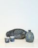 Porcelain Sake Set, 4 pc | Bar Accessory in Drinkware by Lisa B. Evans Ceramics. Item made of stoneware works with contemporary & japandi style