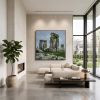 Original Stonehenge Heavy Impasto Oil Painting 39.4" | Oil And Acrylic Painting in Paintings by Dynasty Artisan. Item composed of linen in contemporary or eclectic & maximalism style