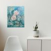 Magnolia | Oil And Acrylic Painting in Paintings by Lena Kolambet. Item composed of canvas in contemporary or modern style